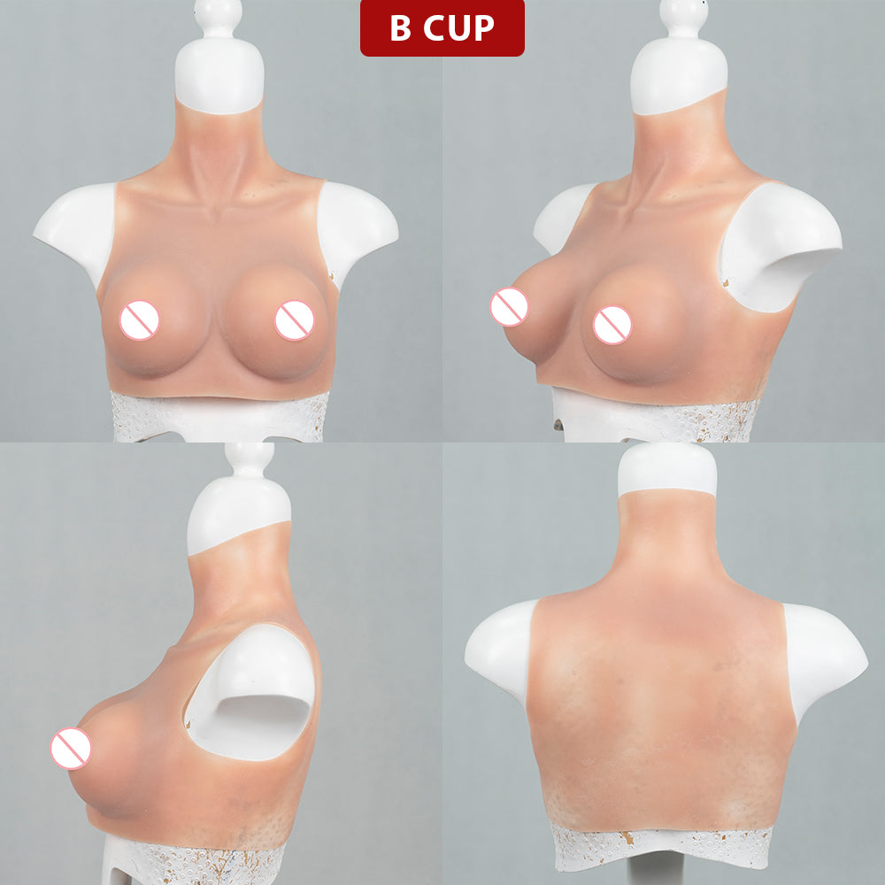 B Cup to G Cup Beginner Silicone Breastplate