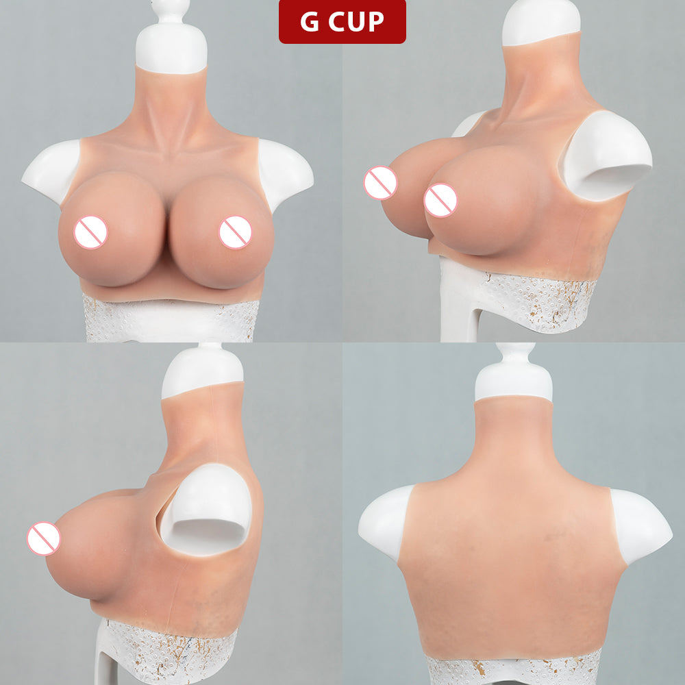 B Cup to G Cup Beginner Silicone Breastplate