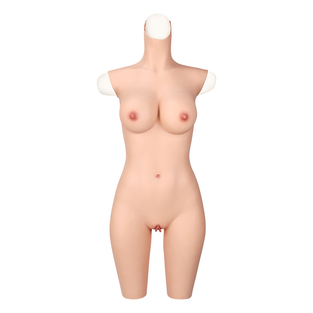 D Cup Silicone Bodysuit Half-length 8G for Crossdresser