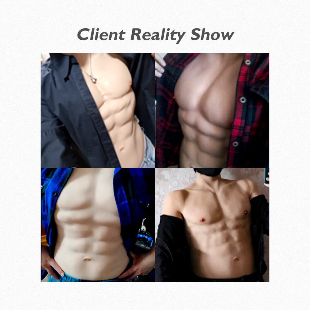 Long Sleeve Muscle Suit 4G for Crossdresser