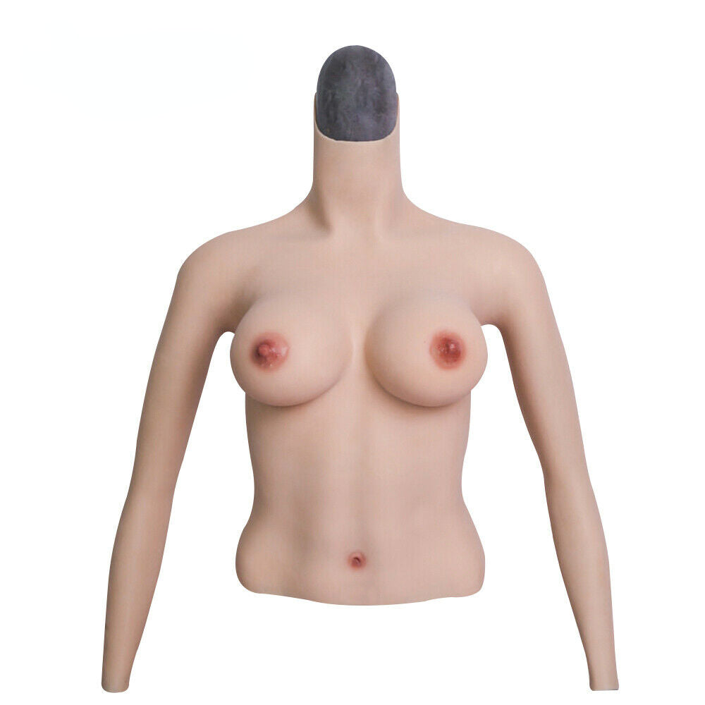 D Cup Breast Forms with Sleeves 4G for Crossdresser