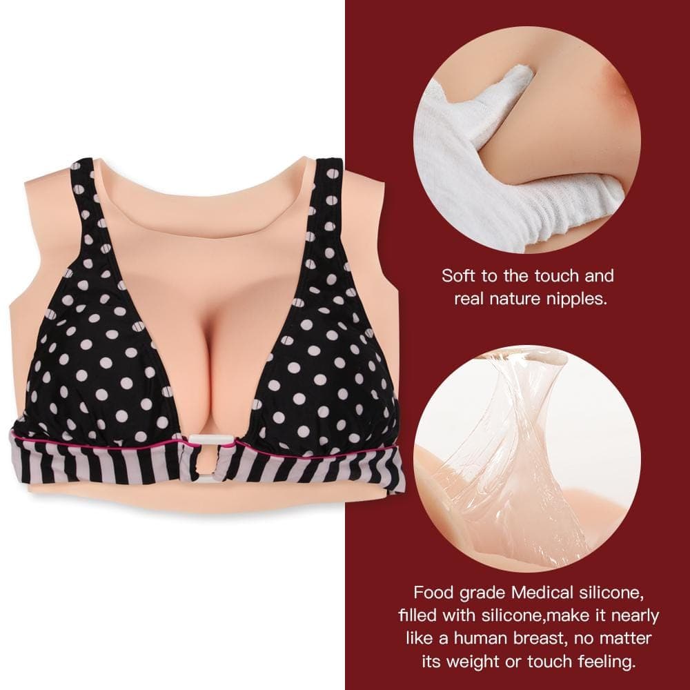 Round Collar Breastplate Silk Filler 4G for Crossdresser