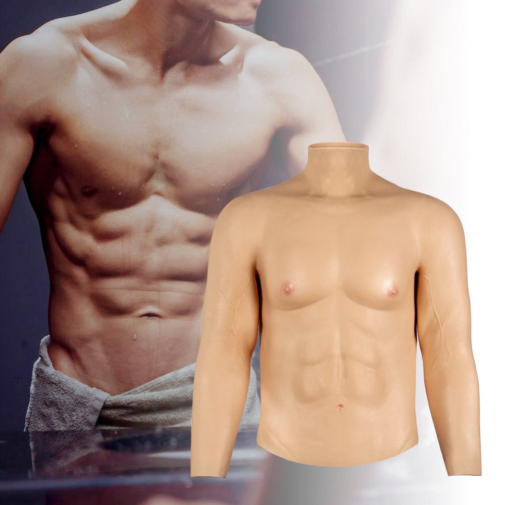 Long Sleeve Muscle Suit 4G for Crossdresser