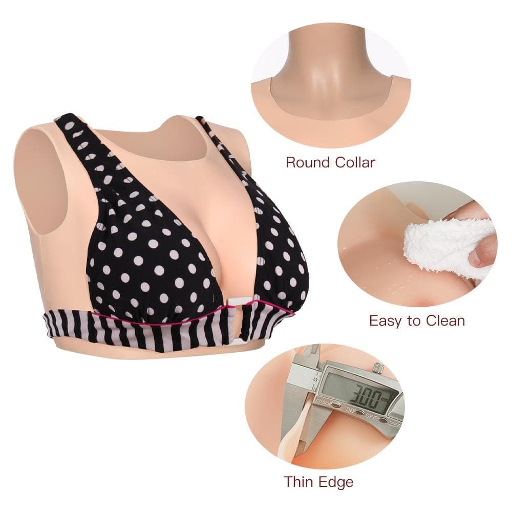 Round Collar Breastplate Silk Filler 4G for Crossdresser