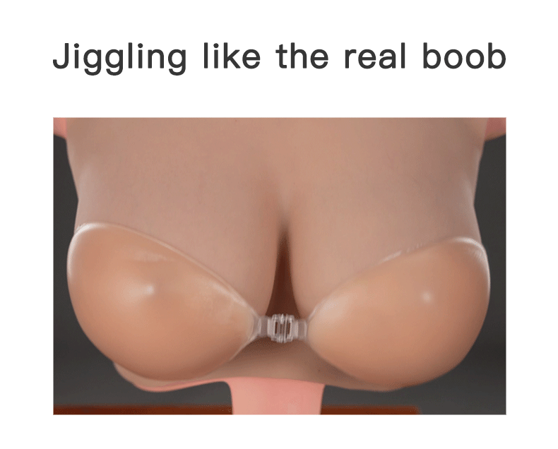 B-H Cup Silicone Breastplate Oil-Free Capillaries Make-up 8G for Crossdresser