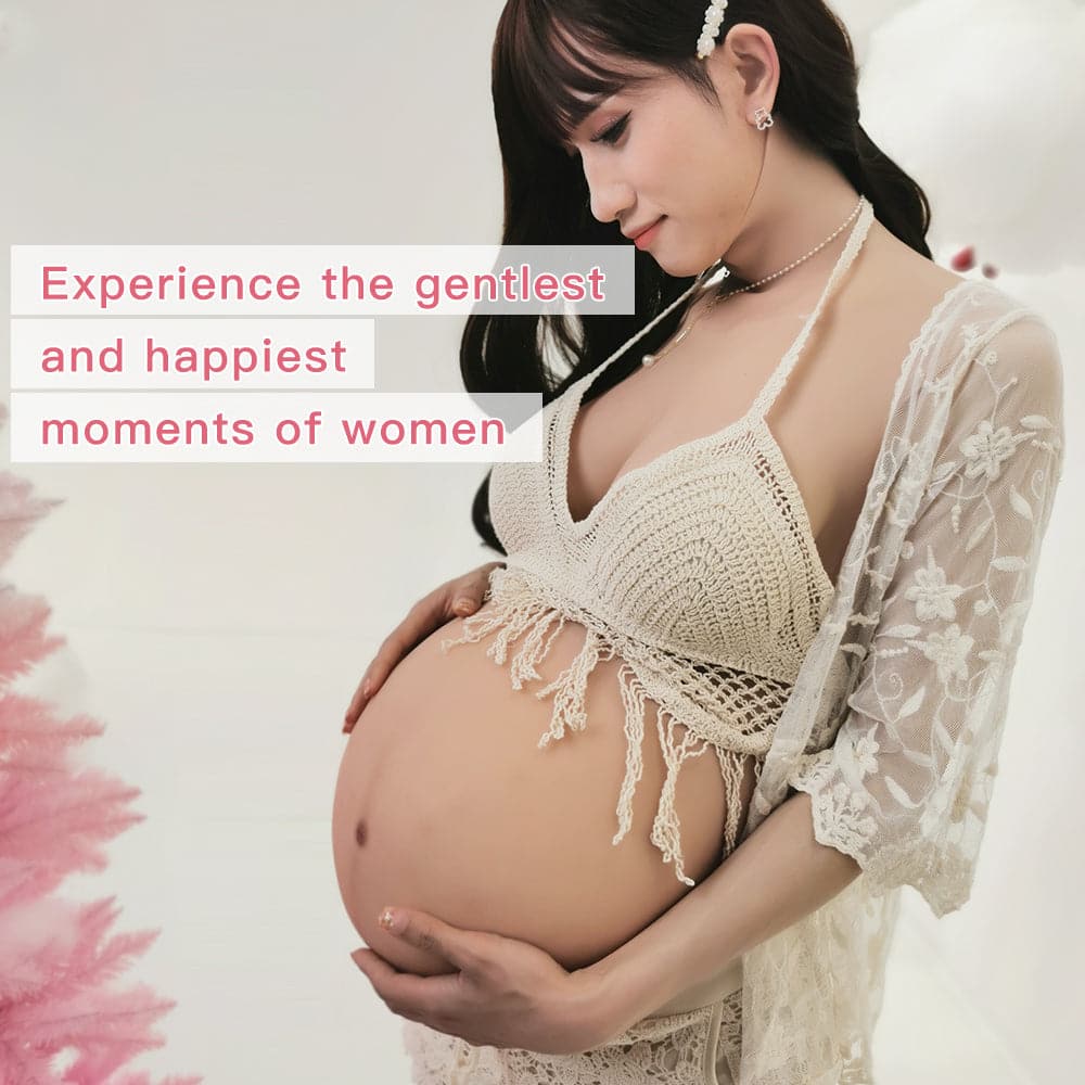 Fake Pregnant Belly Film Costume for Crossdresser