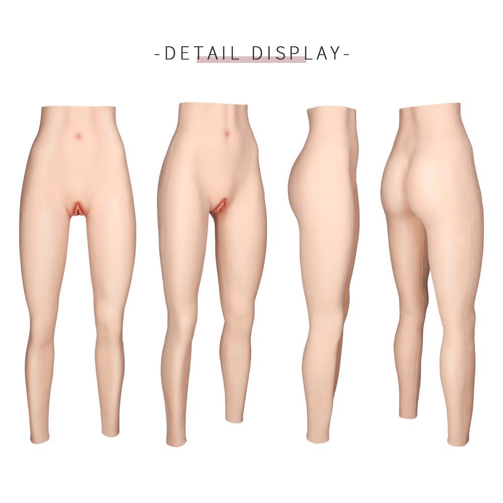 Ankle-length Silicone Vaginal Pants 8G for Crossdresser