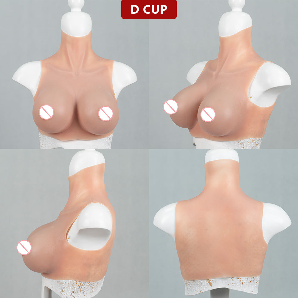 B Cup to G Cup Beginner Silicone Breastplate