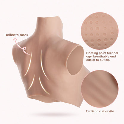 C Cup Oil-Free Capillaries Make-up Breast Forms 8G