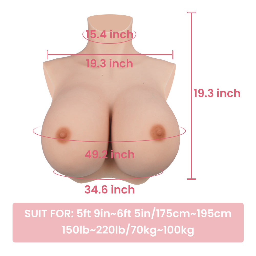 S Cup Huge Boobs Airbag Filling Breast Forms 8G