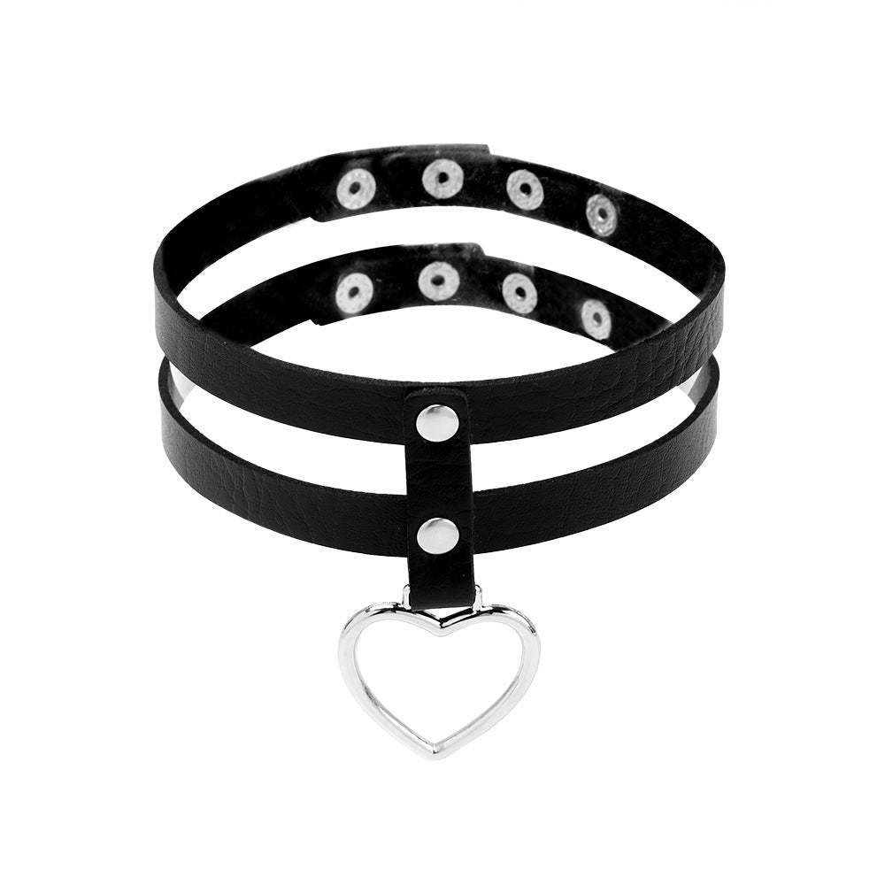 Gothic Choker Necklace Covering the Neck