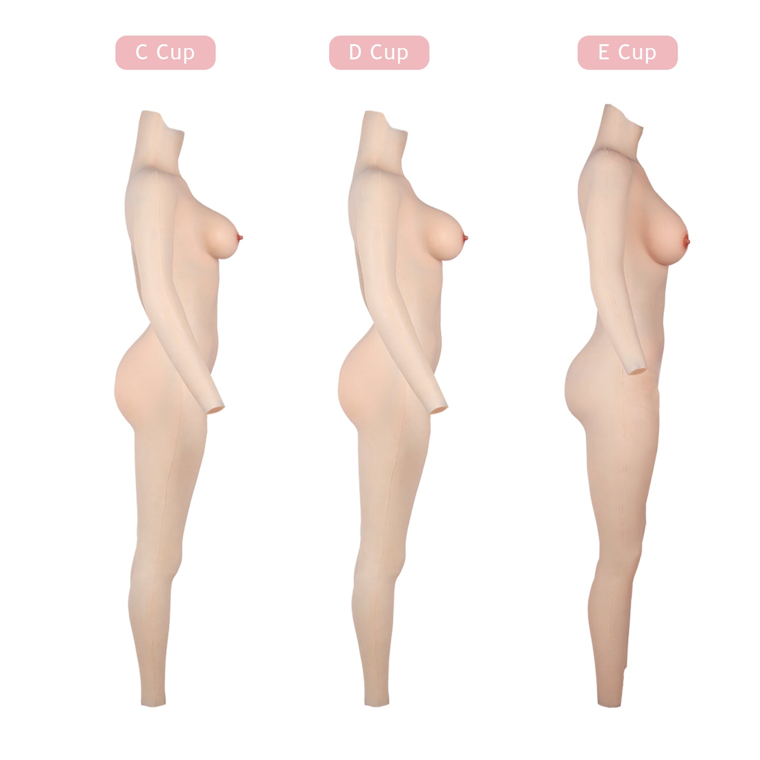 Silicone Bodysuit Breast Forms Fake Vaginal Crossdresser Drag queen 8G