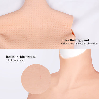 D Cup Silicone Bodysuit Half-length 8G for Crossdresser