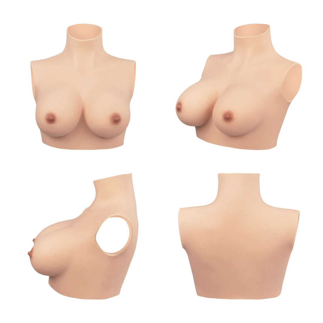 B-G Cup Flat Collar Breast Forms 4G for Crossdresser