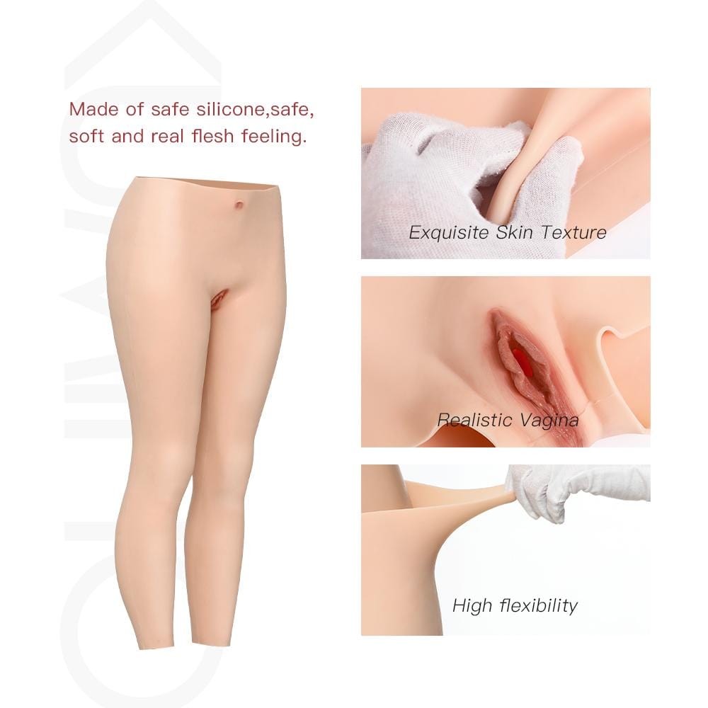 Silicone Vagina Ankle-Length Pant for Crossdresser