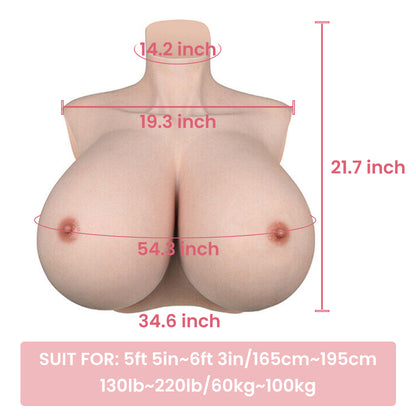 Larger Z Cup Giant Huge Boobs Breast Forms 8G for Crossdresser