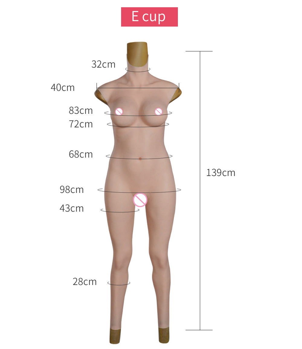Handmade D Cup Triangle Bodysuit for Crossdressing, Feminine
