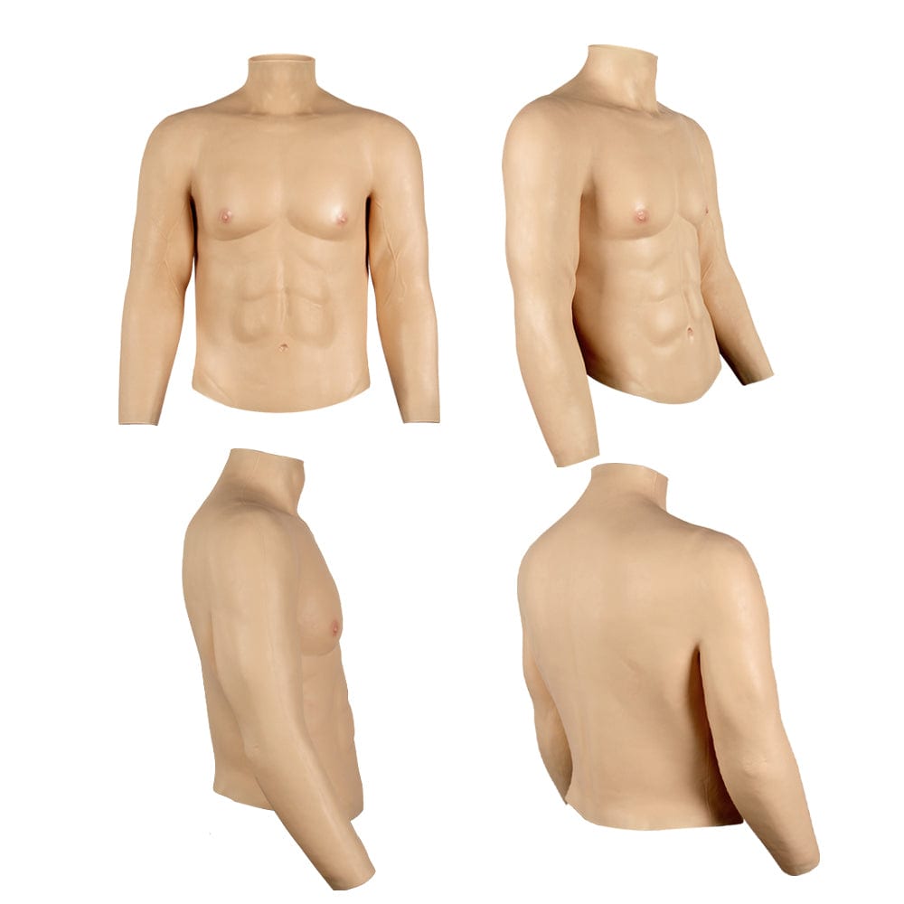Long Sleeve Muscle Suit 4G for Crossdresser