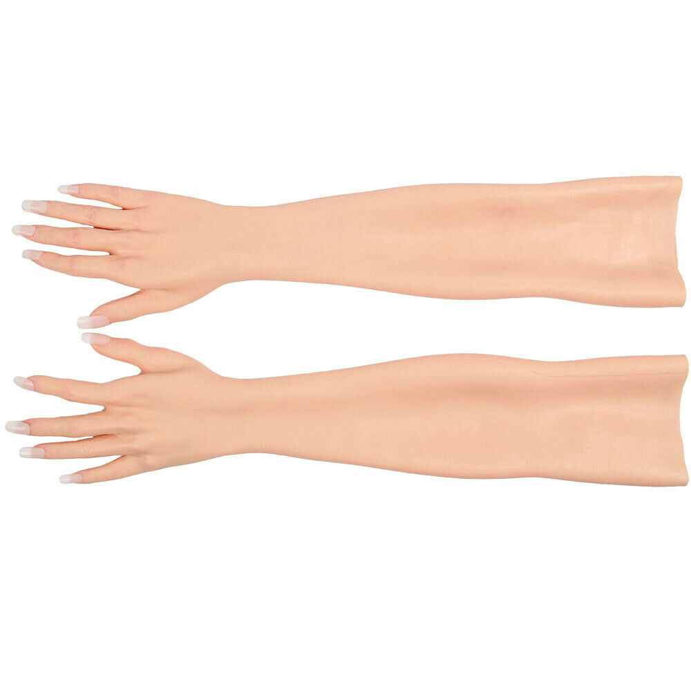Female Gloves With Skin Texture for Crossdresser